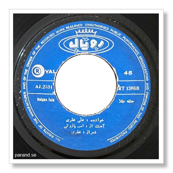 علی نظری حلقه طلا